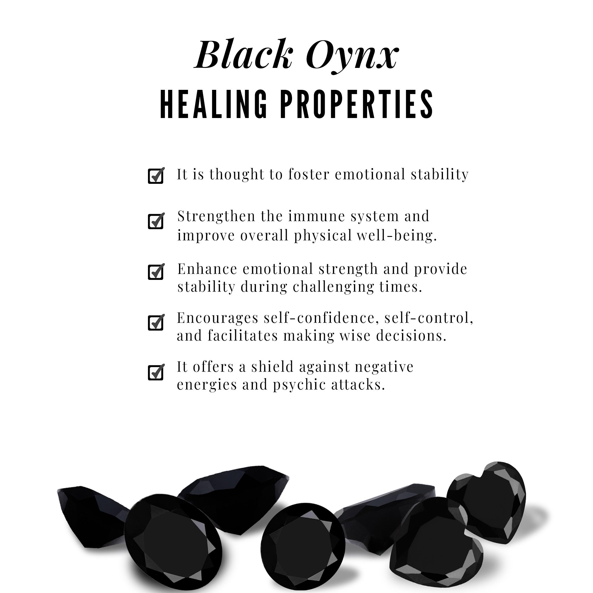 Round Black Onyx Crescent Moon Gold Conch Earring Black Onyx - ( AAA ) - Quality - Rosec Jewels