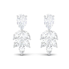 3/4 CT Marquise and Pear Cut Diamond Stud Drop Earrings Diamond - ( HI-SI ) - Color and Clarity - Rosec Jewels