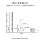 Moissanite Cancer Zodiac Sign Pendant Necklace - Rosec Jewels