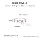 1.75 CT Rose Quartz and Diamond Half Eternity Ring Rose Quartz - ( AAA ) - Quality - Rosec Jewels