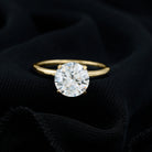 2 CT Peg Head Moissanite Solitaire Engagement Ring Moissanite - ( D-VS1 ) - Color and Clarity - Rosec Jewels