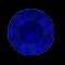Runder Ewigkeitsring mit blauem Saphir in Kanalfassung