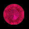 Herzförmiger Rubin-Solitär-Verlobungsring mit Diamant