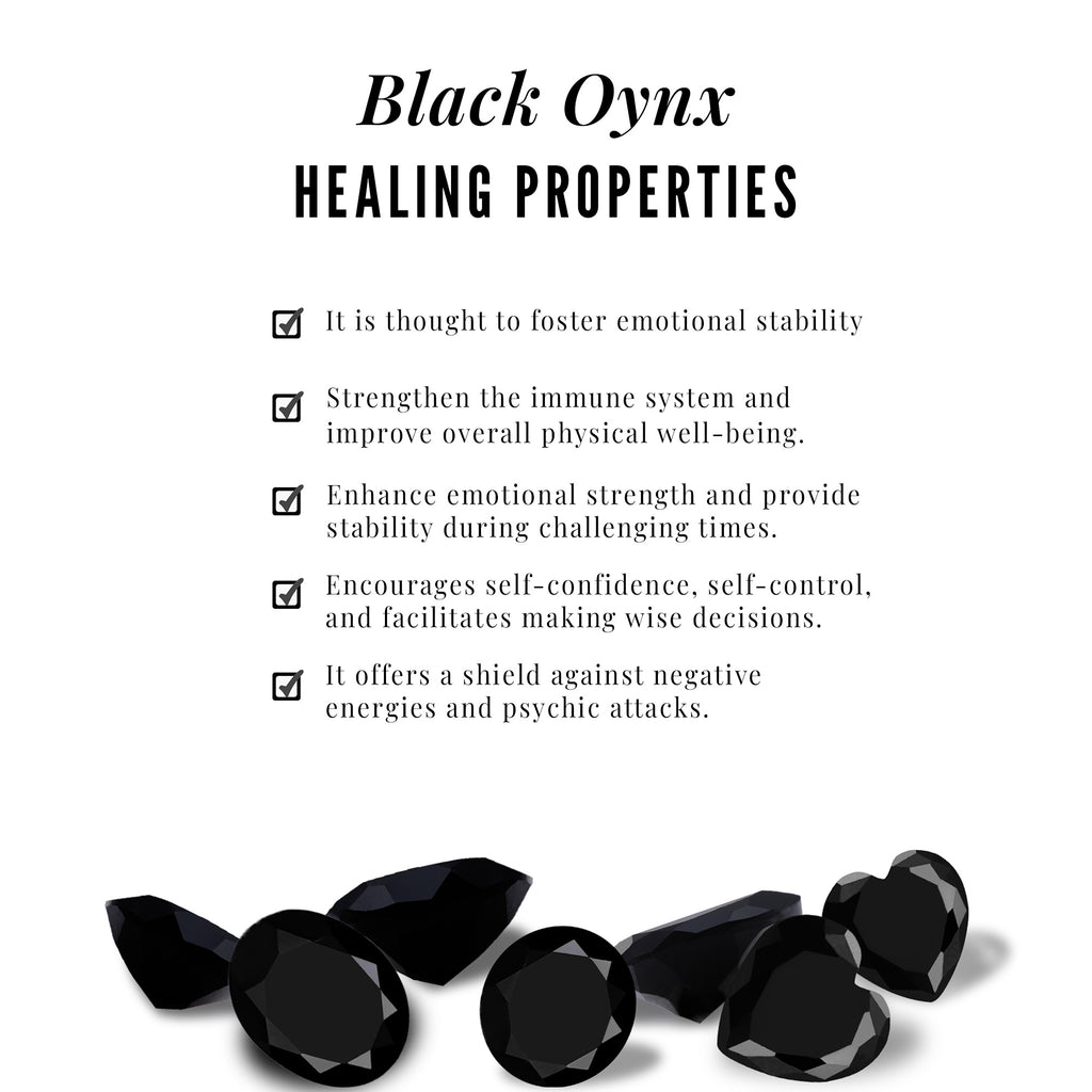 0.50 CT Bezel Set Black Onyx Station Chain Bracelet Black Onyx - ( AAA ) - Quality - Rosec Jewels