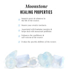 Moonstone and Diamond East West Half Eternity Ring Moonstone - ( AAA ) - Quality - Rosec Jewels