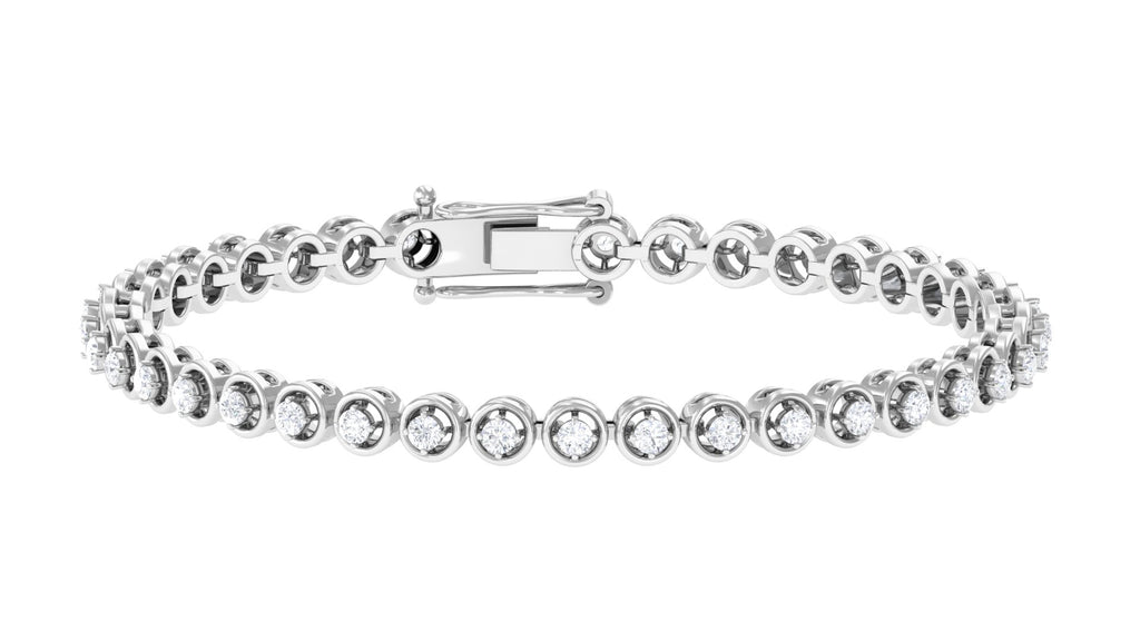 1.50 CT Zircon Tennis Bracelet Zircon - ( AAAA ) - Quality - Rosec Jewels