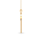 Classic Zircon Key Pendant Necklace Zircon - ( AAAA ) - Quality - Rosec Jewels
