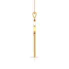 Classic Key Pendant Necklace with Cubic Zirconia Zircon - ( AAAA ) - Quality - Rosec Jewels