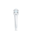 Moonstone and Diamond Wedding Anniversary Ring Moonstone - ( AAA ) - Quality - Rosec Jewels