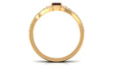 Genuine Garnet and Diamond Ring Set Garnet - ( AAA ) - Quality - Rosec Jewels