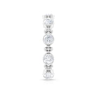 Amazing Moissanite Stackable Ring in Bezel Setting Moissanite - ( D-VS1 ) - Color and Clarity - Rosec Jewels