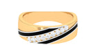 1/2 CT Real Diamond Gold Wedding Band in Pave Setting Diamond - ( HI-SI ) - Color and Clarity - Rosec Jewels