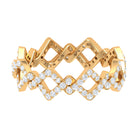Zircon Twisted Stackable Eternity Ring Zircon - ( AAAA ) - Quality - Rosec Jewels