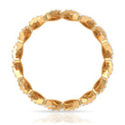 Zircon Twisted Stackable Eternity Ring Zircon - ( AAAA ) - Quality - Rosec Jewels