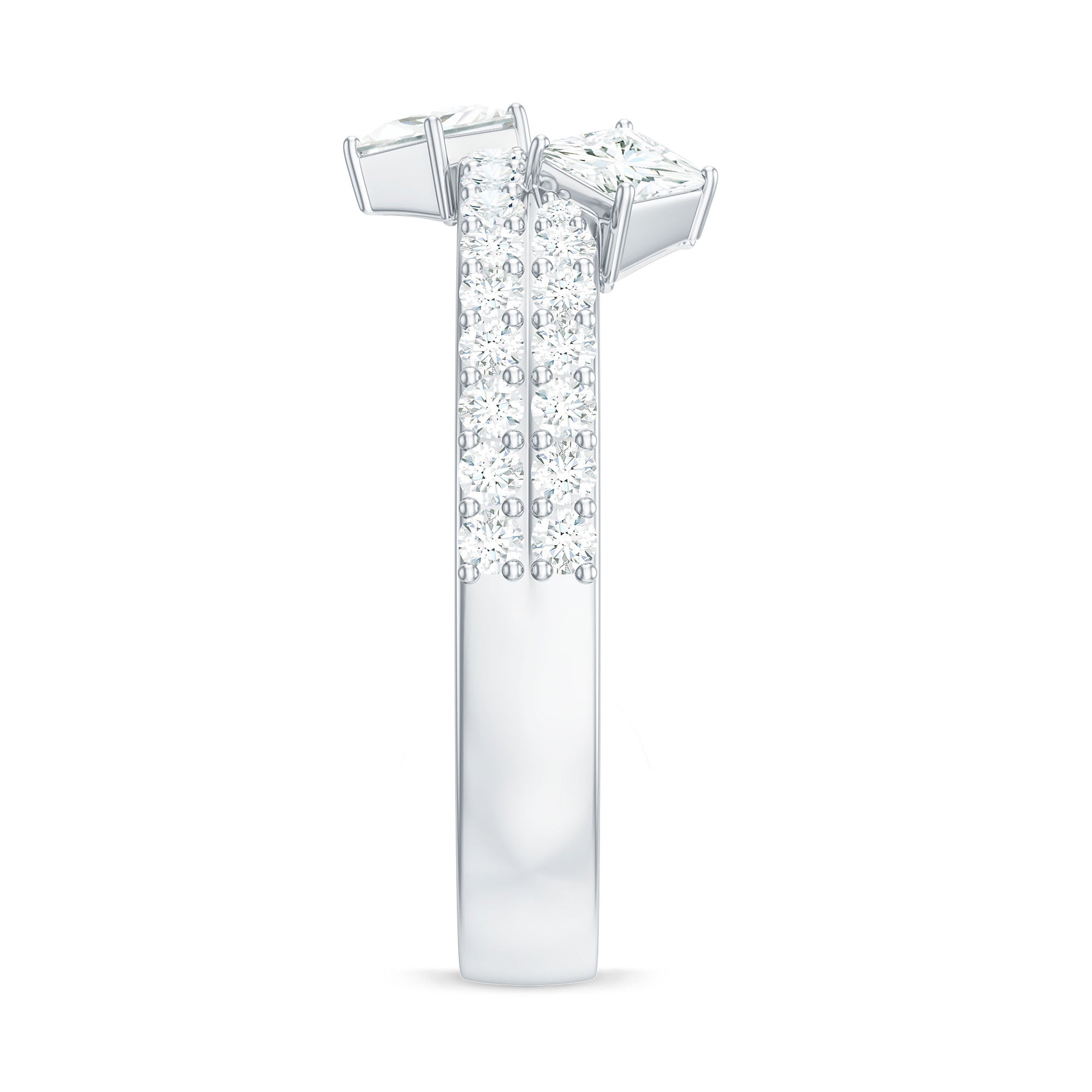 1.50 CT Designer Zircon Band Ring in Prong Setting Zircon - ( AAAA ) - Quality - Rosec Jewels
