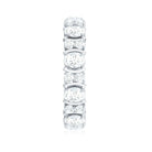 Oval and Round Cut Moissanite Eternity Ring Moissanite - ( D-VS1 ) - Color and Clarity - Rosec Jewels