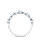 1.25 CT Certified Moissanite Half Eternity Gold Ring Moissanite - ( D-VS1 ) - Color and Clarity - Rosec Jewels