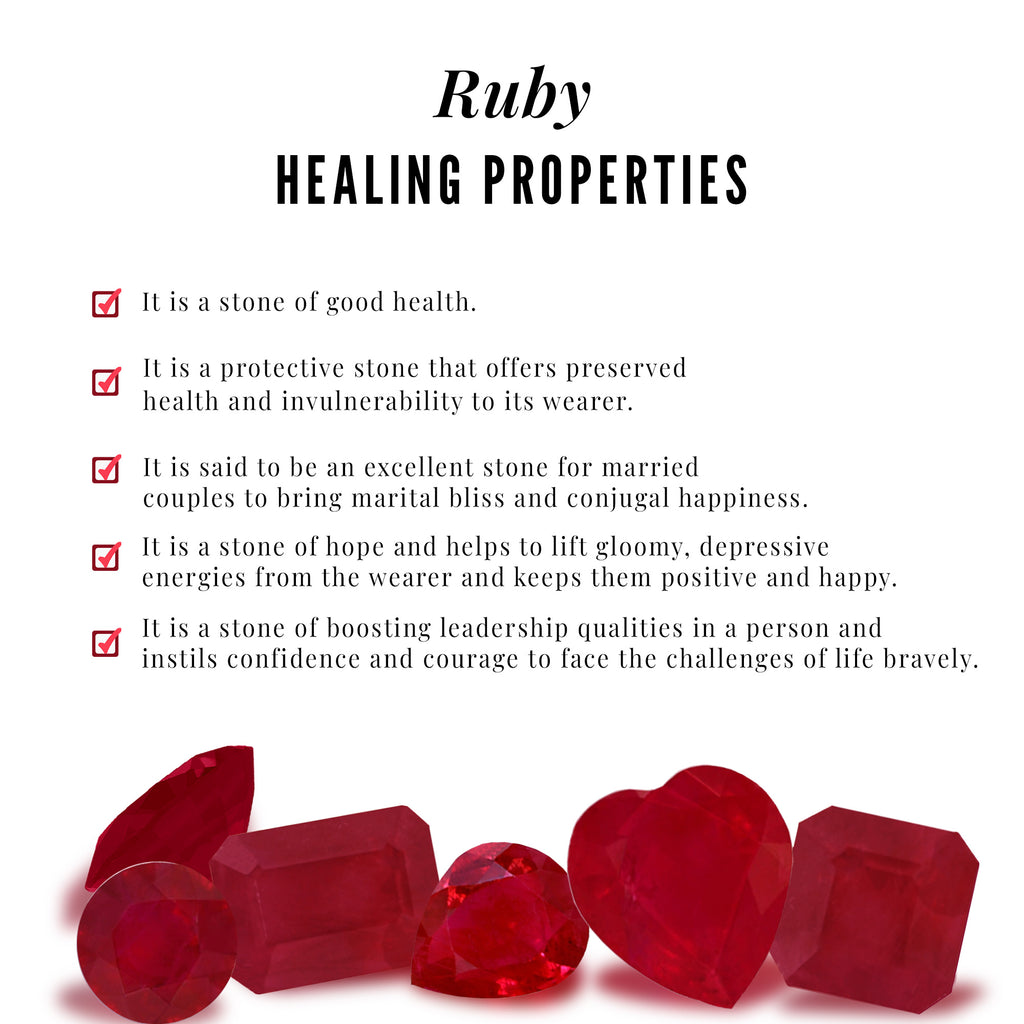 Heart Shape Ruby and Diamond Bar Dangle Pendant Ruby - ( AAA ) - Quality - Rosec Jewels
